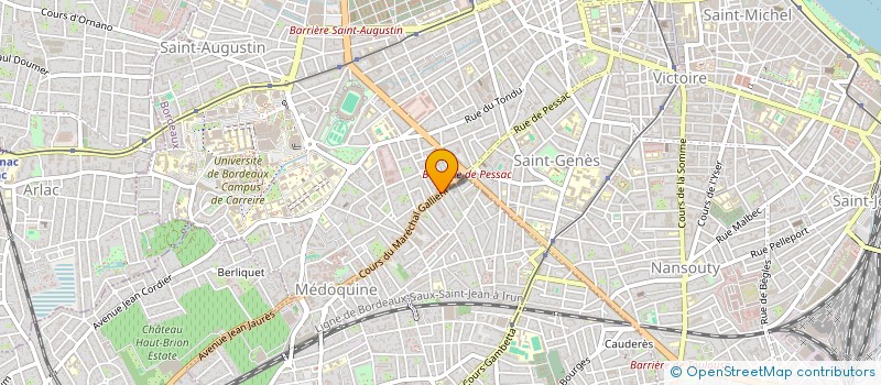 localisation de l'entreprise MAISON RETRAITE PAVILLON MUTUALITE  BORDEAUX