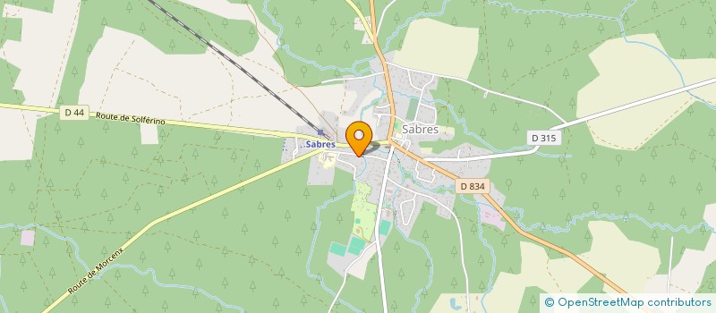 localisation de l'entreprise MAISON RETRAITE SABRES à SABRES