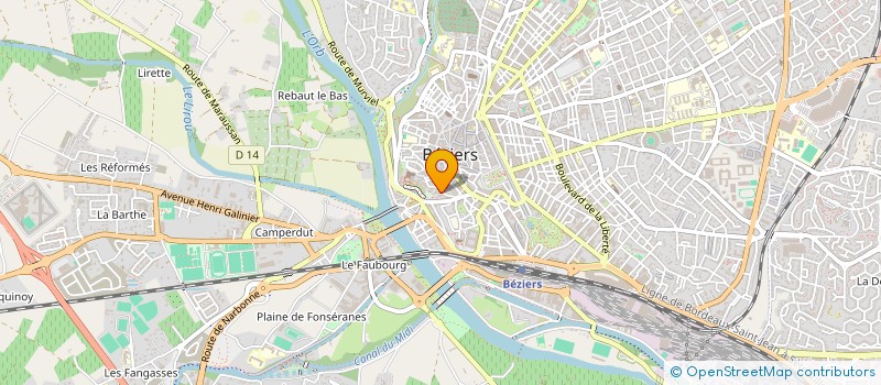 localisation de l'entreprise MAISON RETRAITE ST VINCENT à BEZIERS