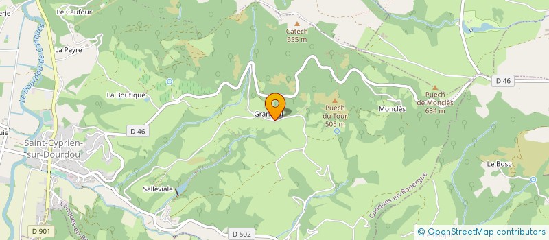 localisation de l'entreprise MAISON REYNIER à CONQUES-EN-ROUERGUE