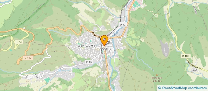 localisation de l'entreprise MAISON RIVIERE QUILLAN à QUILLAN