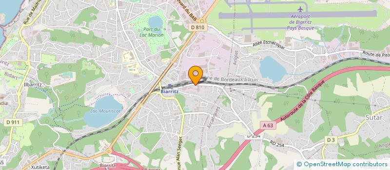 localisation de l'entreprise MAISON RODELLIER à BIARRITZ