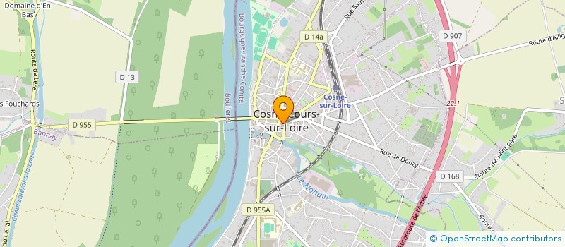 localisation de l'entreprise MAISON ROLLON  COSNE-COURS-SUR-LOIRE