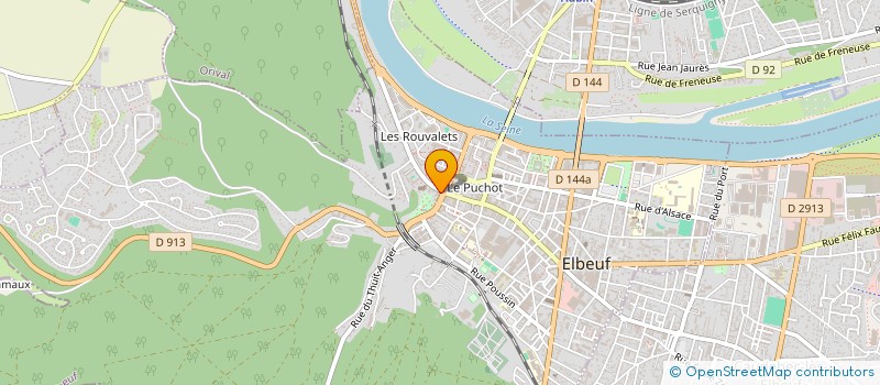 localisation de l'entreprise MAISON ROMY  ELBEUF