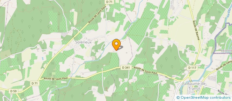 localisation de l'entreprise MAISON ROUCAS  SOLERIEUX