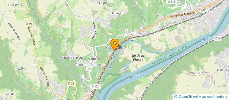 localisation de l'entreprise MAISON ROUGE  TUPIN-ET-SEMONS