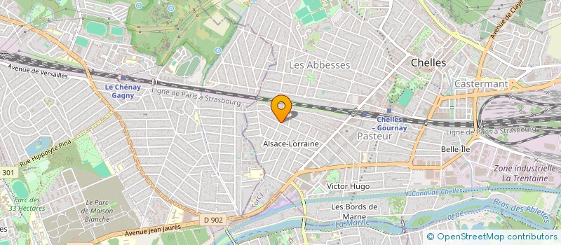 localisation de l'entreprise MAISON ROUGE  CHELLES