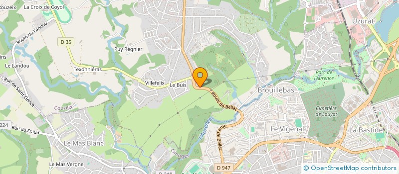 localisation de l'entreprise MAISON ROUGE à COUZEIX