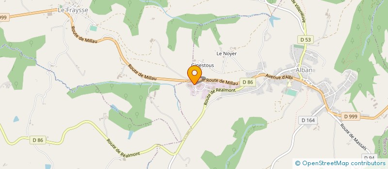 localisation de l'entreprise MAISON ROUSTIT à ALBAN