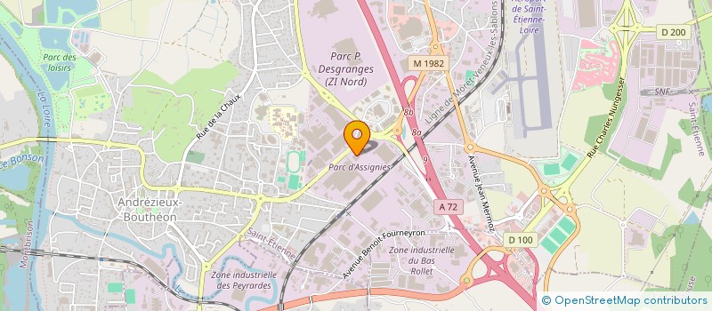 localisation de l'entreprise MAISON ROYER  ANDREZIEUX-BOUTHEON