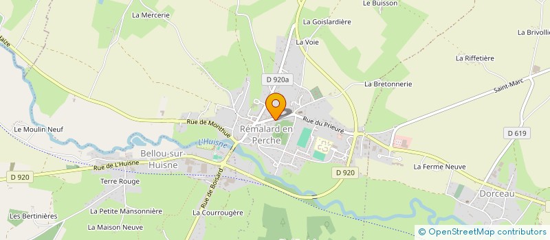 localisation de l'entreprise MAISON RURALE DE LA FAMILLE ET DES JEUNE à MOUTIERS-AU-PERCHE