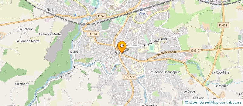 localisation de l'entreprise MAISON S & C JEANNETTE  VIRE-NORMANDIE