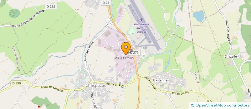 localisation de l'entreprise MAISON SABAROT  CHASPUZAC