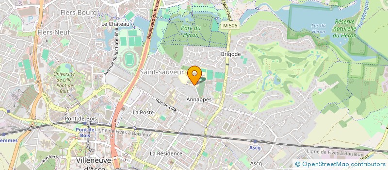 localisation de l'entreprise MAISON SAINT JEAN à VILLENEUVE D'ASCQ