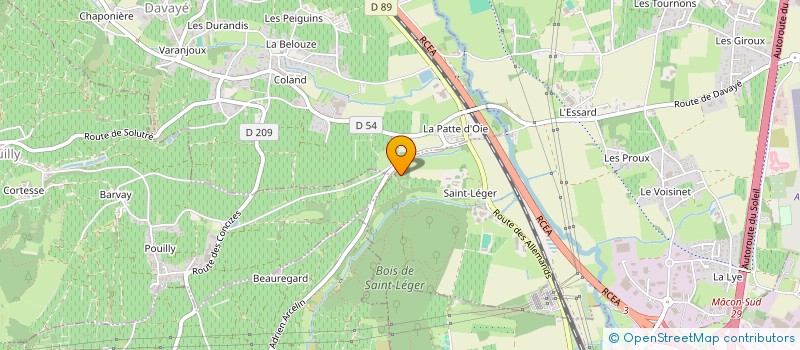localisation de l'entreprise MAISON SAINT-LEGER  CHARNAY-LES-MACON
