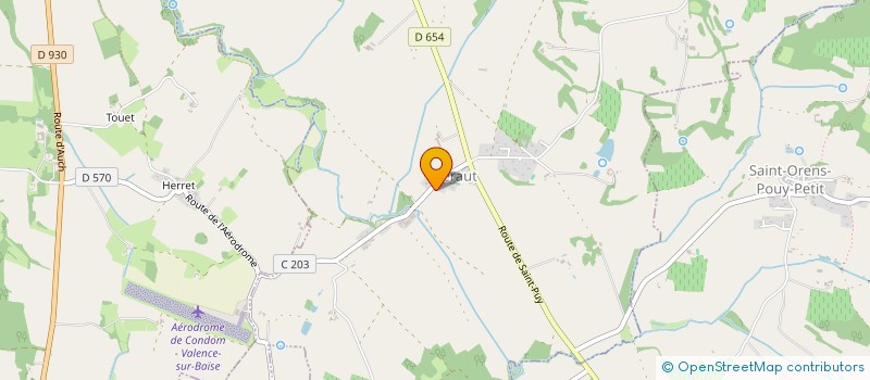 localisation de l'entreprise MAISON SAINT PE - GERS  BERAUT