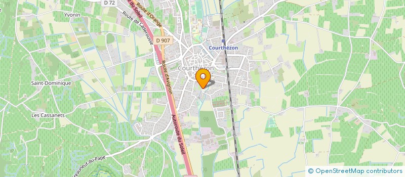 localisation de l'entreprise MAISON SAINT-VINCENT  COURTHEZON