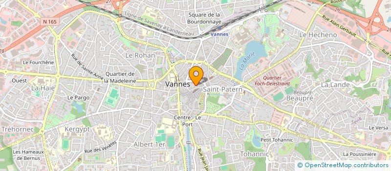 localisation de l'entreprise MAISON SAINT YVES à VANNES