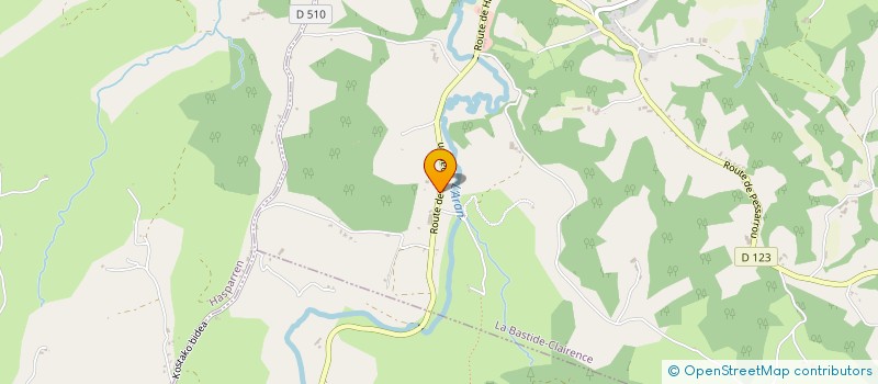 localisation de l'entreprise MAISON SALIE  LA BASTIDE-CLAIRENCE