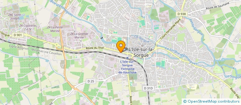 localisation de l'entreprise MAISON SAMANAE à L'ISLE-SUR-LA-SORGUE