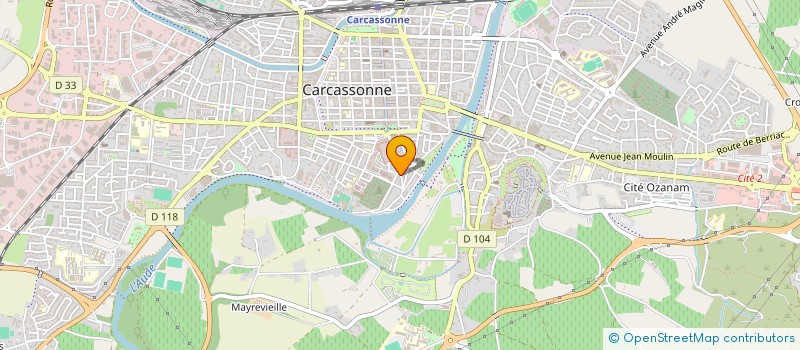 localisation de l'entreprise MAISON SANS FRONTIERE à CARCASSONNE