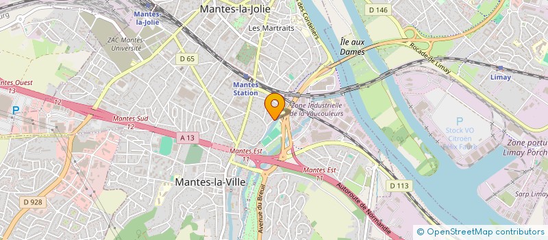 localisation de l'entreprise MAISON SANTE MANTAISE à MANTES-LA-VILLE