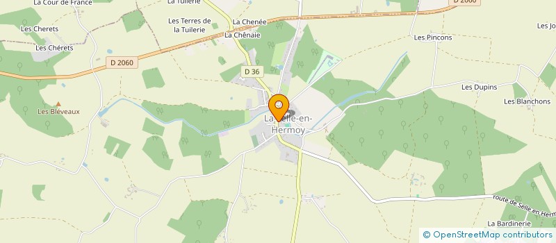 localisation de l'entreprise MAISON SAULNIER à LA SELLE-EN-HERMOY