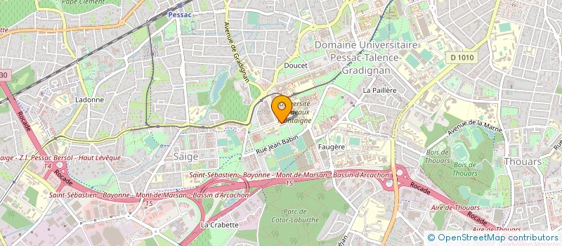 localisation de l'entreprise MAISON SCIENCES DE L'HOMME AQUITAINE à PESSAC