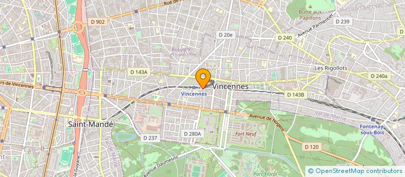localisation de l'entreprise MAISON SEDILLOT à VINCENNES