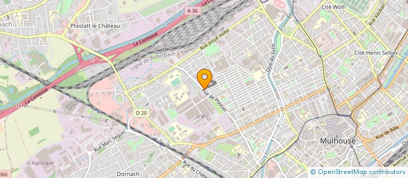 localisation de l'entreprise MAISON SENGLER  MULHOUSE