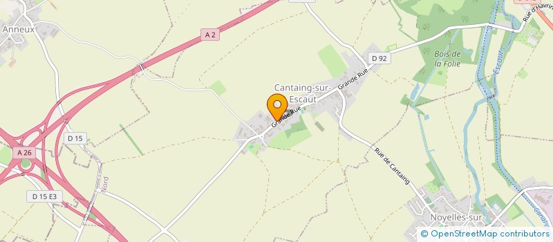 localisation de l'entreprise MAISON SERGENT  CANTAING-SUR-ESCAUT