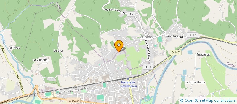 localisation de l'entreprise MAISON SERRE à TERRASSON-LAVILLEDIEU