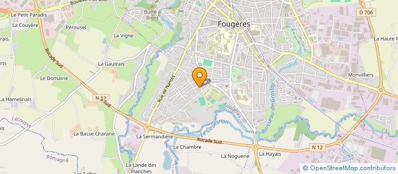 localisation de l'entreprise MAISON & SERVICES FOUGERES-VITRE  FOUGERES