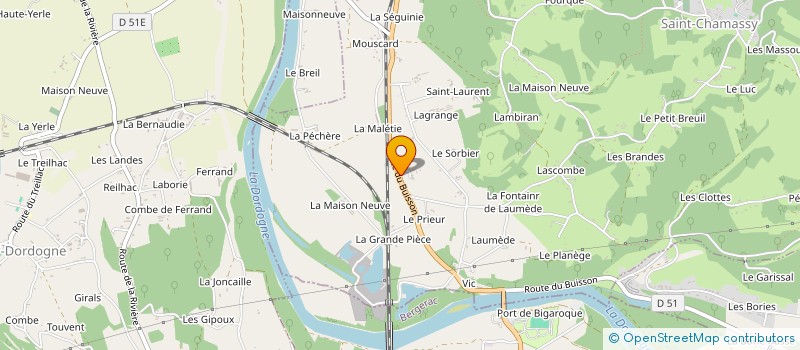 localisation de l'entreprise MAISON SERVOLLE  SAINT-CHAMASSY