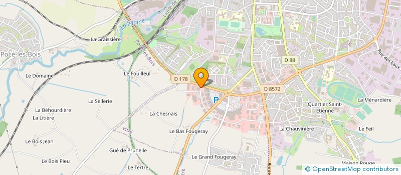 localisation de l'entreprise MAISON SEVIGNAC à VITRE