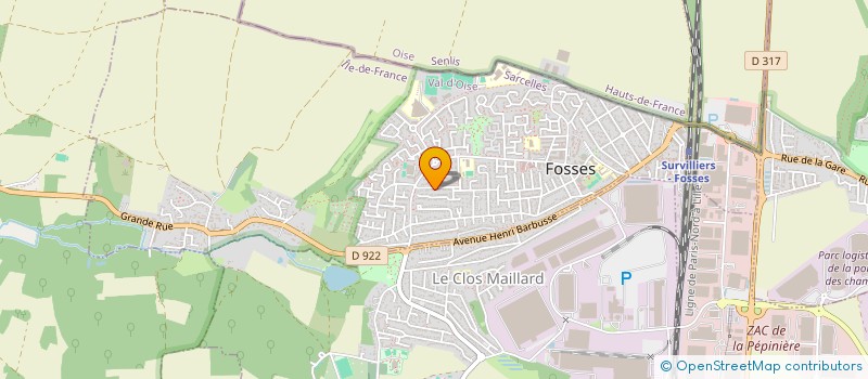 localisation de l'entreprise MAISON SINOEE  FOSSES