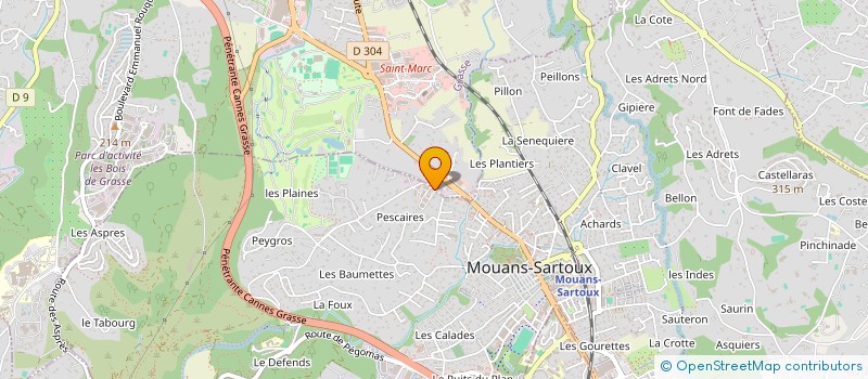 localisation de l'entreprise MAISON SORA  MOUANS-SARTOUX