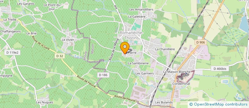 localisation de l'entreprise MAISON SOUILHOL  ROMANECHE-THORINS