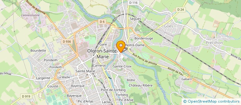 localisation de l'entreprise MAISON SOUVIRON PALAS ET COMPAGNIE à OLORON-SAINTE-MARIE