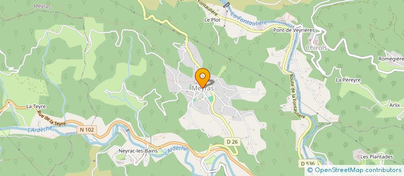 localisation de l'entreprise MAISON SPORT-SANTE DES MONTS D'ARDECHE  MEYRAS