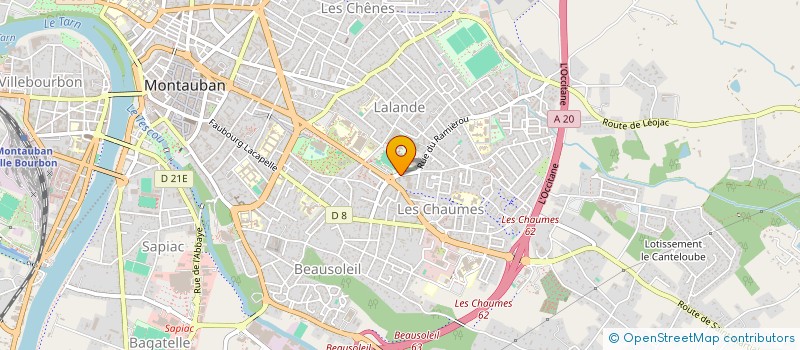 localisation de l'entreprise MAISON SPORT SANTE MEDIATHEQUE CHAMBORD  MONTAUBAN