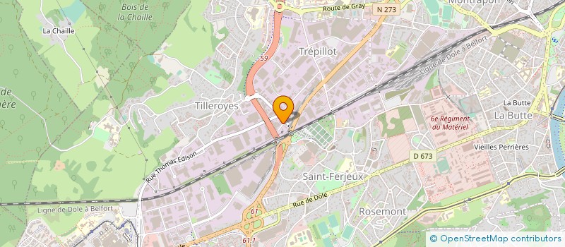 localisation de l'entreprise MAISON STECO à BESANCON