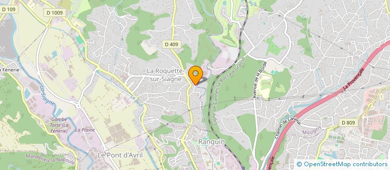 localisation de l'entreprise MAISON SUD VICTORIA à LA ROQUETTE-SUR-SIAGNE