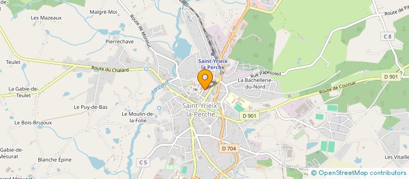 localisation de l'entreprise MAISON SULPICY à SAINT-YRIEIX-LA-PERCHE