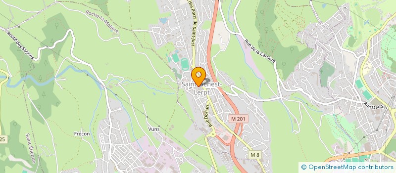 localisation de l'entreprise MAISON TABAZUT  SAINT-GENEST-LERPT