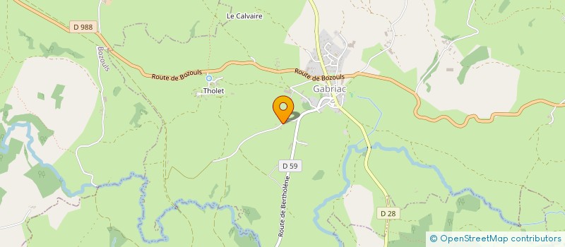 localisation de l'entreprise MAISON TAURIAC  GABRIAC