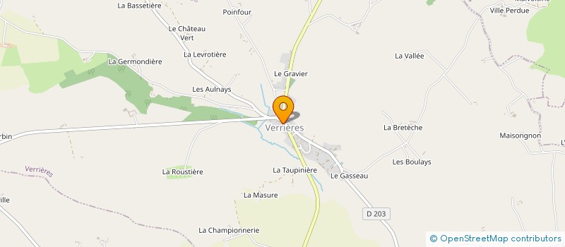 localisation de l'entreprise MAISON TECHNO BOIS à VERRIERES