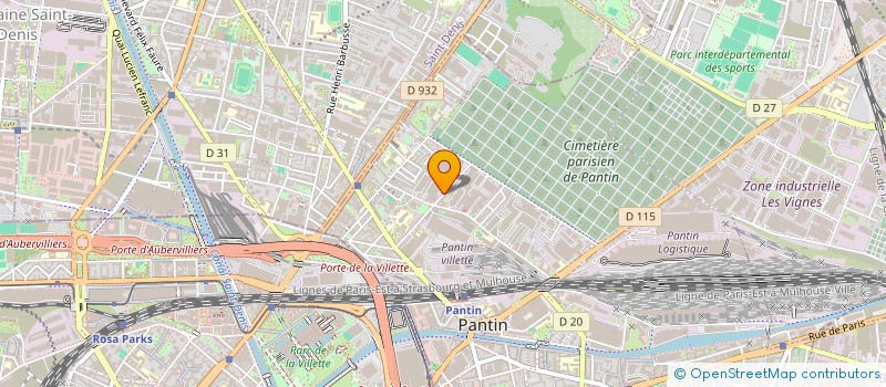 localisation de l'entreprise MAISON TEXTILE  PANTIN