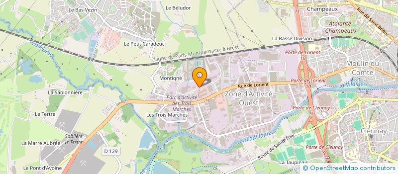 localisation de l'entreprise MAISON TG VIANDES ET MAREE à RENNES