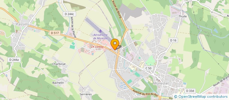 localisation de l'entreprise MAISON THERAPEUTIQUE DE MORESTEL  MORESTEL